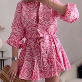 Ruffled Mini Dress