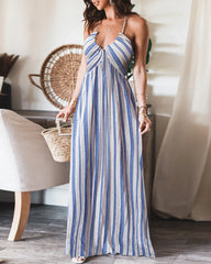 🌸Up to 50% off🔥 Summer Sales👗Sleeveless Print Tie Pleated Dress