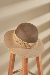 Two-Tone Straw Hat