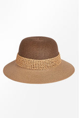 Two-Tone Straw Hat