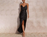 French High-end Dress With Straps