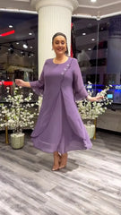 💕Women's chiffon solid color loose dress