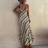 Printed Sleeveless Maxi Dress