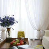 300cm Height Pure Color Curtain Living Room Window Finished Tulle Sheer Voile Curtains For Bedroom Drapes