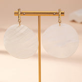 Shell White Earrings