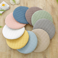 Anti-slip Plaid Thick Car Cushion Cotton Chair Seat Yoga Cushions Meditation Floor Round Pillow Home Textile All Season