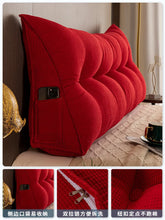 Long Pillow Headboard Cushion Triangle Large Back Bed Soft Bag Pillow Can Be Disassembled and Washed Bedroom Sofa