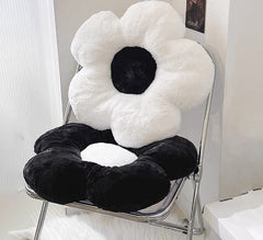 35/50cm Ins Cute Stuffed Five Petal Flower Pillow Beautiful Flower Plush Seat Cushion Sunflower Comfortable Pillow Home Decor