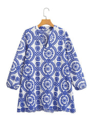 Spring Loose Embroidered Dress