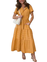 Women's Boho A-Line Streamlined Maxi Dress