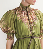 The Olive Printed Maxi Dress