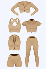 Khaki Tummy Control High Waist Yoga Pants