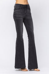 Judy Blue Black Wash High Rise Super Flare Jeans
