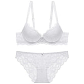 Lace Sexy Women Underwear Push up Comfort Push up Bra Set Extra Thick Small Breast Bigger Bra