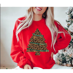 Leopard Christmas Tree Sweatshirt