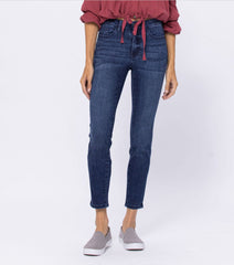 Judy Blue Spots Mid-Rise Mineral Wash Relaxed Jeans