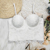 Lace Sling Outer Wear Inner Wear Boning Corset Tube Top Nightclubs Small Vest Personalized Design Body Shaping Top Women