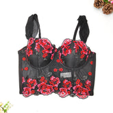 French Mesh Boning Corset Camisole Women Inner Match Sexy Bra Outer Wear Design Chic Waist Tied Sweet Spicy Top