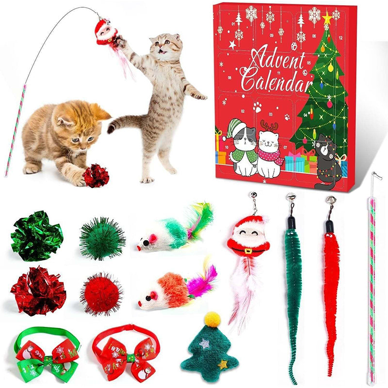Christmas Countdown Cat Toys Advent Calendar