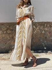 Ethnic Style Printed Straight Dress