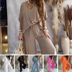 🌸Up to 80% off🔥Summer Hot Sale🔥Women's Casual Loose Solid Color Suit