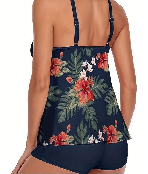 Floral Sexy Bikini Tankini Swimsuit