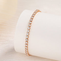 Micropaved zirconia bracelet