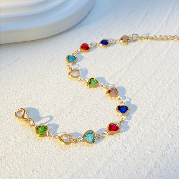 Colorful Love Zircon Dopamine Bracelet