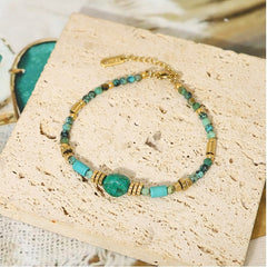 Bohemian Turquoise Natural Stone Bracelet