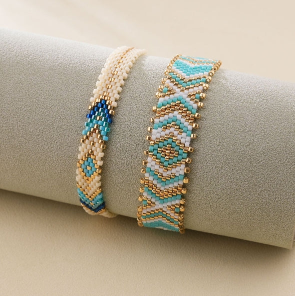 Bohemian Ethnic Style Handwoven Beaded Bracelet