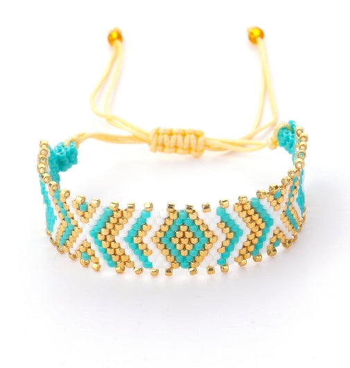 Bohemian Ethnic Style Handwoven Beaded Bracelet