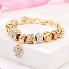 DIY Alloy Large Hole Bead Bracelet