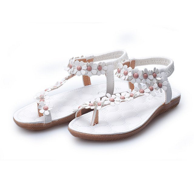 Bohemian Floral Thong Sandals