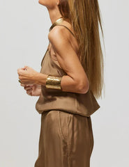 Satin Bronze Two Piece Suit