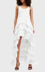 Tiered Ruffle Maxi Slip Dress