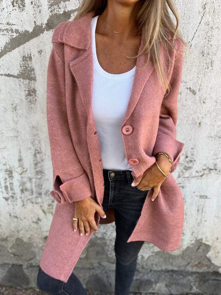 Casual Lapel Single-breasted Long Coat