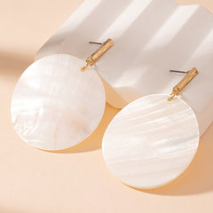 Shell White Earrings