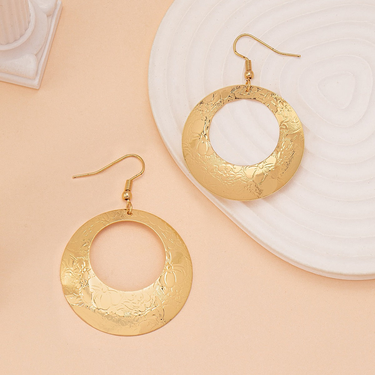 Large Circle Women's Earrings