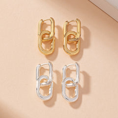 Double U-ring Ear Buckles