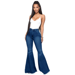 Judy Blue Mid-Rise Overdyed with Destroy Flare Jeans
