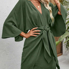 V-neck Irregular Fashion Dress