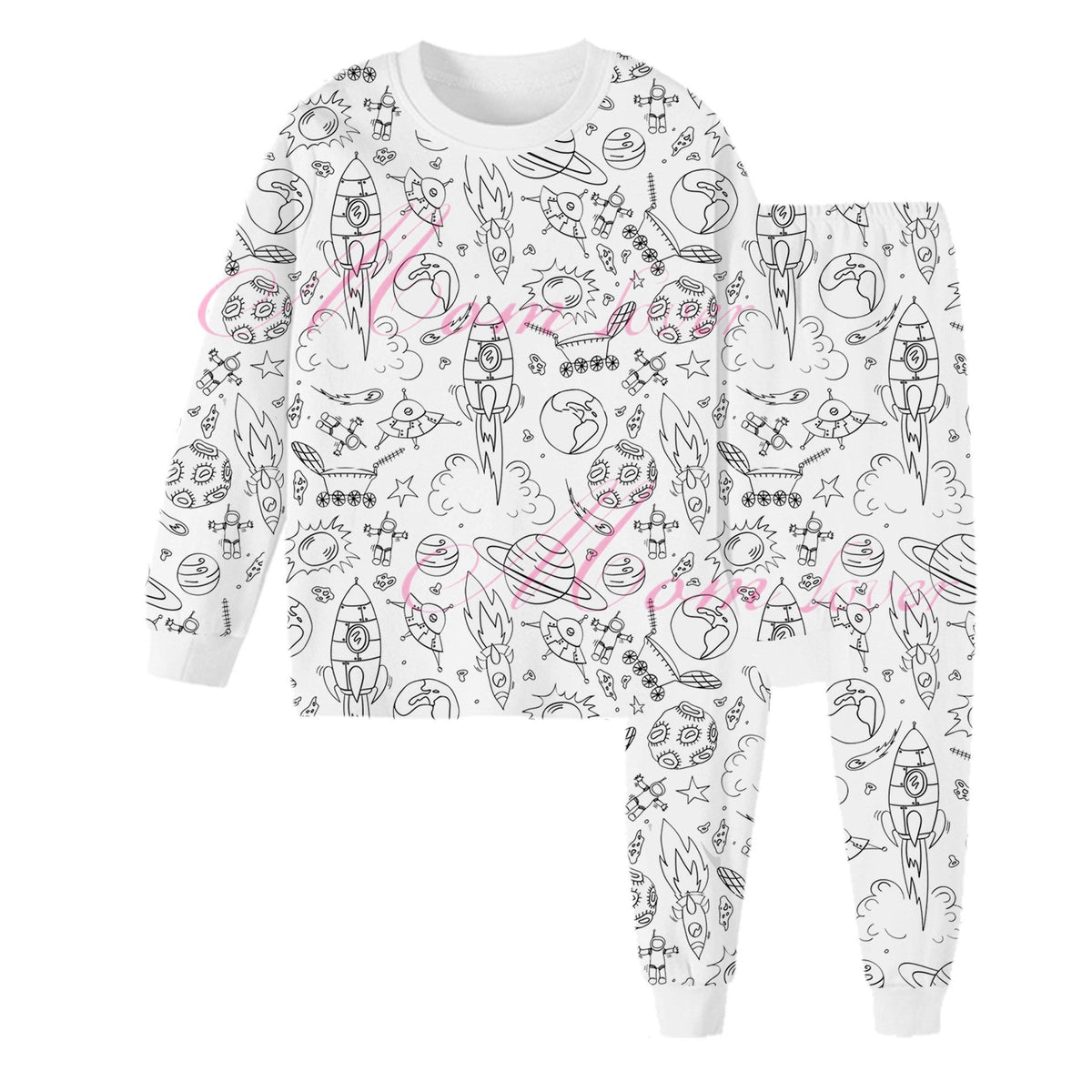 Colorable Pajamas For Kids