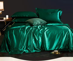 100% Mulberry Silk  Duvet Cover 22MM Solid Color Silk Bedding