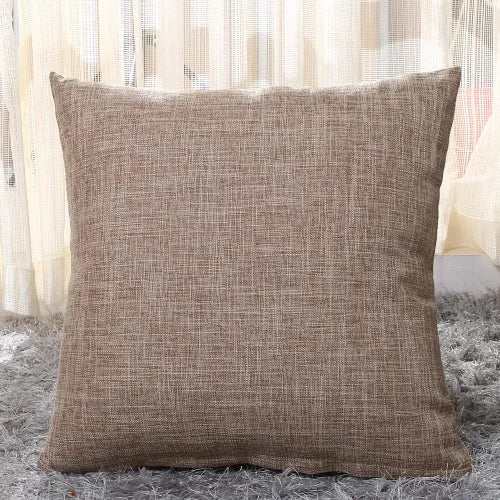 30x50cm 45x45cm Linen Pillow Case Solid Color Pillowcase Sofa Office Chair Lumbar Cushion Cover Anti-Dirty Pillow Cover