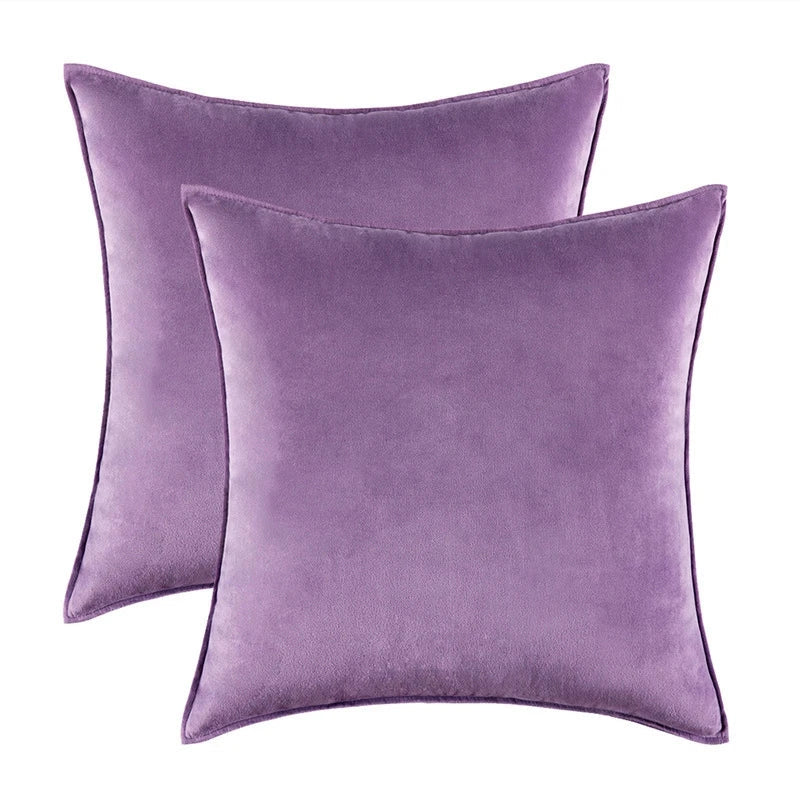 Set of 2 Velvet Throw Pillow Case Cushion Cover 30x50cm 45x45cm 50x50cm 60x60cm Home Decor Cojines Black Green Grey