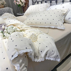 2025 New Knitted Cotton Bedding Set 1.2m 1.5m 1.8m Size Bed For Girls Women Room Decoration Bed Sheets With Pillowcases