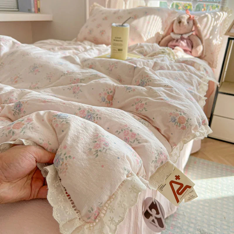 2025 Summer Quilt - 100% Cotton, Lightweight & Breathable, Cute Home Decor (No Pillowcase/Sheet) Comfortable Bedding