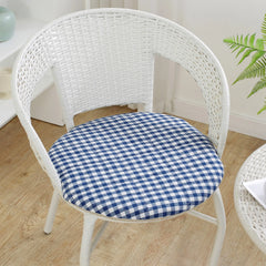 Anti-slip Plaid Thick Car Cushion Cotton Chair Seat Yoga Cushions Meditation Floor Round Pillow  Home Textile All Season