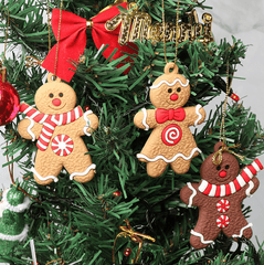 12pcs Gingerbread Man Tree Ornaments