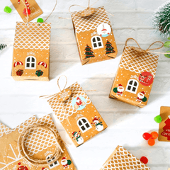 2pcs Christmas House  Box